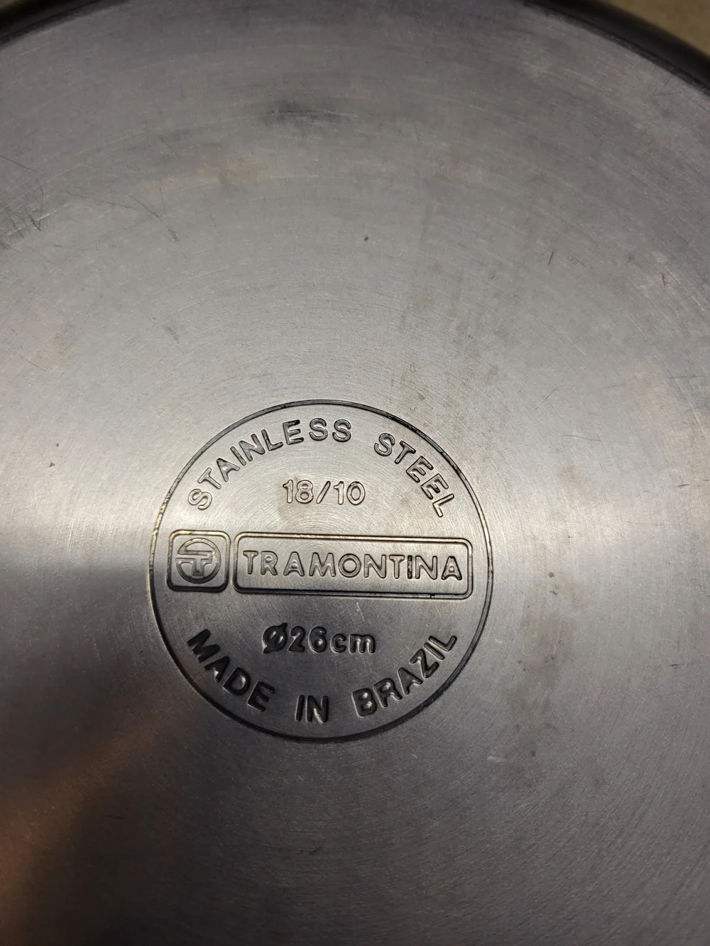 Tramontina 18/10 Stainless Steel 26cm (10”) Frying Pan / Skillet W/Lid